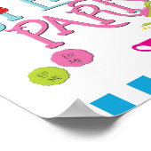 Poster SIGNE DE LA Table D'Accueil MAD TEA Party Annivers (Coin)