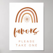 Poster SIGNE DE LA TABLE TINLEY Boho Terracotta Rainbow F (Devant)