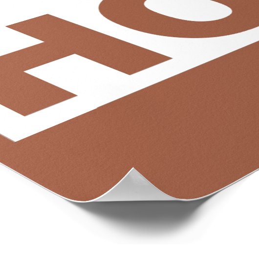 Poster Signe de l'affiche de l'État (Coin)