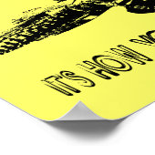 Poster Signe de l'affiche Motocross Fast Dirt Bike (Coin)