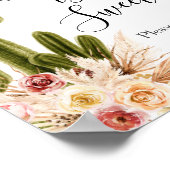 Poster Signe de l'amour Boho Cactus Taco est doux (Coin)