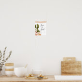 Poster Signe de l'amour Boho Cactus Taco est doux (Cuisine)