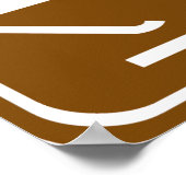 Poster SIGNE DE L'AUTOROUTE DE Ski DE FOND (Coin)