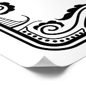 Poster SIGNE DE Mariage campagnard Rustique vintage Weste (Coin)