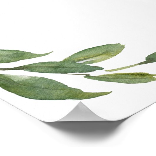 Poster SIGNE DE Mariage D'ACCUEIL Floral Burgundy Blush (Coin)