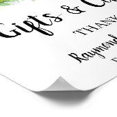 Poster Signe de mariage de Baby Shower de cartes et de ca (Coin)