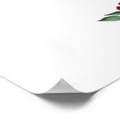 Poster SIGNE DE Mariage DE Bienvenue Boho Burgundy Rose (Coin)