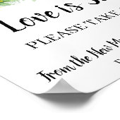 Poster Signe de mariage de fiançailles Fleur de tournesol (Coin)