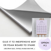 Poster Signe de Mariage de monogramme chic Lavender