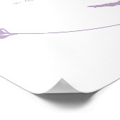 Poster Signe de Mariage Lavender unique (Coin)