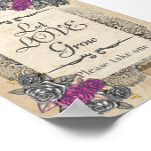 Poster SIGNE DE Mariage Rustique Vintage (Coin)