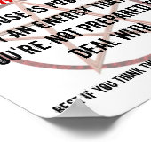 Poster SIGNE DE MÉNAGE Pour Les Propriétaires De Propriét (Coin)