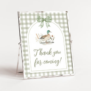 Poster SIGNE DE Merci Baby shower Mallard