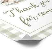 Poster SIGNE DE Merci Baby shower Mallard (Coin)