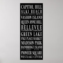 SIGNE DE MÉTRO DE SEattle