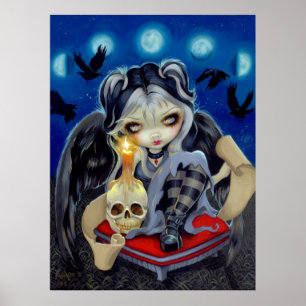 Poster Signe de notre Parting gothique Raven Fairy ART IM