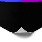Poster Signe de Paix Arc-en-ciel (Coin)