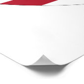 POSTER SIGNE DE PAIX DU DRAPEAU AMÉRICAIN (Coin)