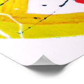 Poster Signe de paix hippie groovy (Coin)