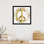 POSTER SIGNE DE PAIX LOVE HANDS (Cuisine)