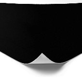 Poster Signe de paix noir et blanc (Coin)
