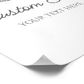 Poster Signe de partie de texte personnalisée de la balle (Coin)