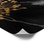 Poster Signe de photo de célébration funéraire florale (Coin)