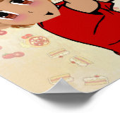 Poster Signe De Pizza Sur La Porte (Coin)