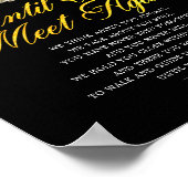 Poster Signe de poème funéraire jusqu'à ce que nous nous  (Coin)