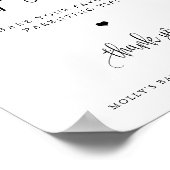 Poster Signe de pot de pourboire, calligraphie minimalist (Coin)