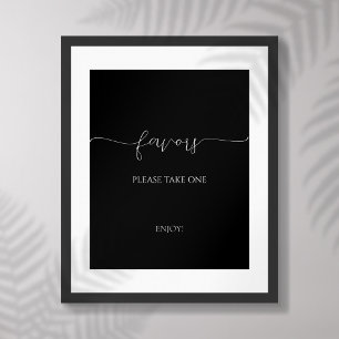 Poster Signe de préférence de Fête des mariées de script
