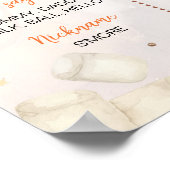 Poster Signe de première année du feu de camp S'mores (Coin)