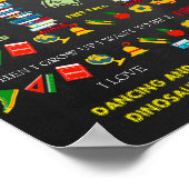 Poster SIGNE DE PREMIÈRE CLASSE GARÇON, noir & couleurs (Coin)