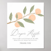 Poster Signe de rabat de Baby shower de pêche (Devant)