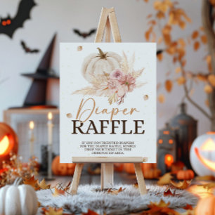 Poster Signe de rabat du Baby shower d'automne
