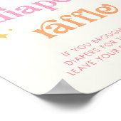 Poster Signe de rabat du Baby shower solaire (Coin)