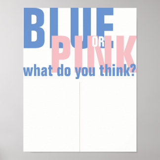 POSTER SIGNE DE RÉVÉLATION DE GENRE