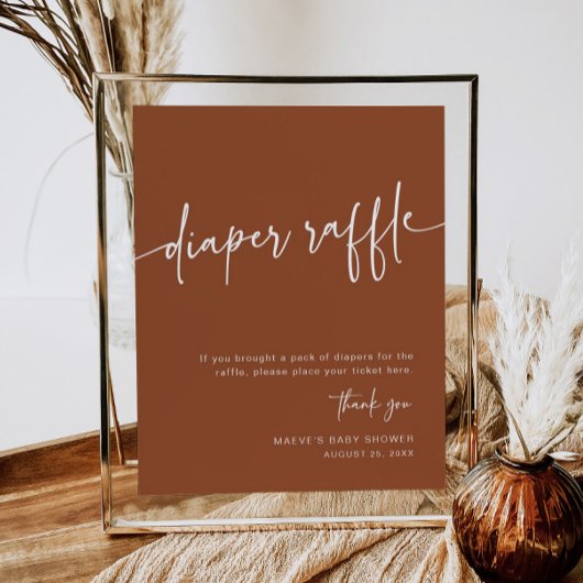 Poster Signe de rouille de la couche de saumons Boho Mini