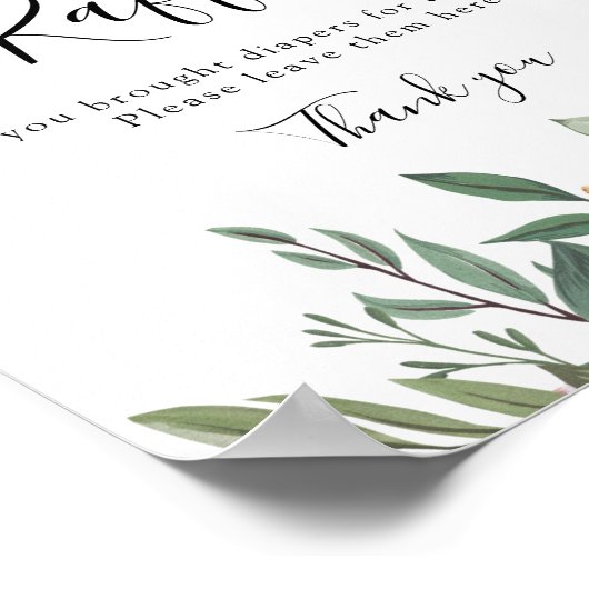 Poster Signe de roulis pour le café bébé (Coin)