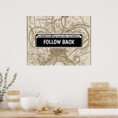 Poster Signe de rue, Nouvelle-Orléans, modifier le texte, (Cuisine)