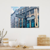 Poster Signe de rue pour les noms personnalisés (Cuisine)