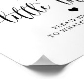 Poster SIGNE DE SALLE DE BAIN Mariage Rustique | Panier s (Coin)