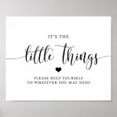 Poster SIGNE DE SALLE DE BAIN Mariage Rustique | Panier s (Devant)