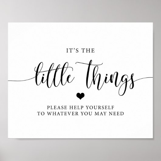 Poster SIGNE DE SALLE DE BAIN Mariage Rustique | Panier s (Devant)