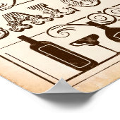 Poster SIGNE DE SALOON D'IMPRESSION DE LA PARTIE Ouest (Coin)