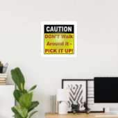 POSTER SIGNE DE SÉCURITÉ POUR LA MAISON OU LE TRAVAIL! (Bureau à domicile)
