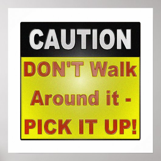 POSTER SIGNE DE SÉCURITÉ POUR LA MAISON OU LE TRAVAIL! (Devant)