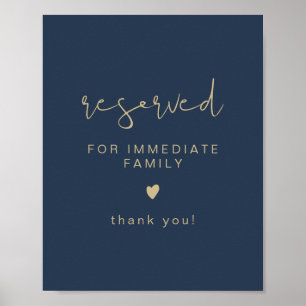 Poster SIGNE DE SIÈGE RÉSERVÉ PAR LE Mariage DE LA Marine