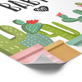 Poster Signe de table Fiesta Bébé Cactus, Parlons Taco (Coin)