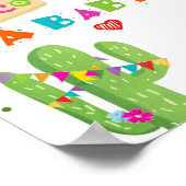 Poster Signe de table pour une fiesta de cactus bébé, par (Coin)